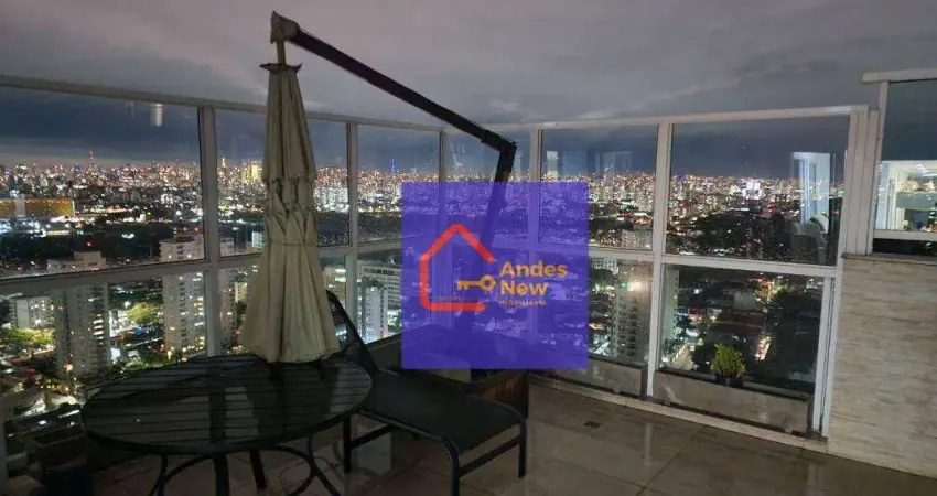 Cobertura duplex alto padrão 4 suítes 4 vgs  à venda, 326 m² por r$ 4.300.000,00 - santana - são paulo/sp
