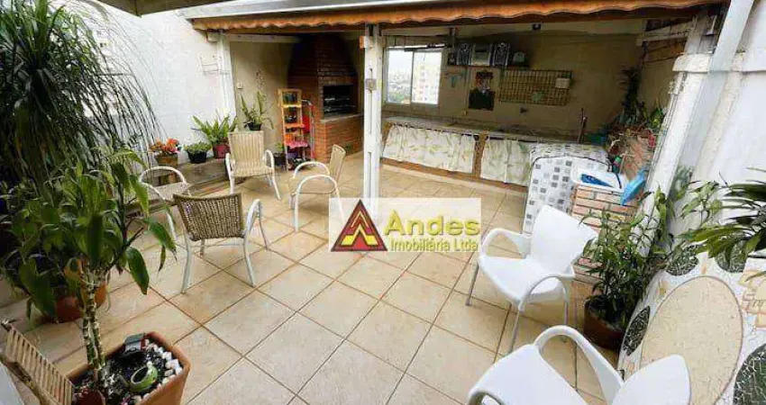 Cobertura vista panorâmica 3 dorms 2 suítes 2 vagas terraço com churrasqueira para alugar, 148 m² - santana - são paulo/sp