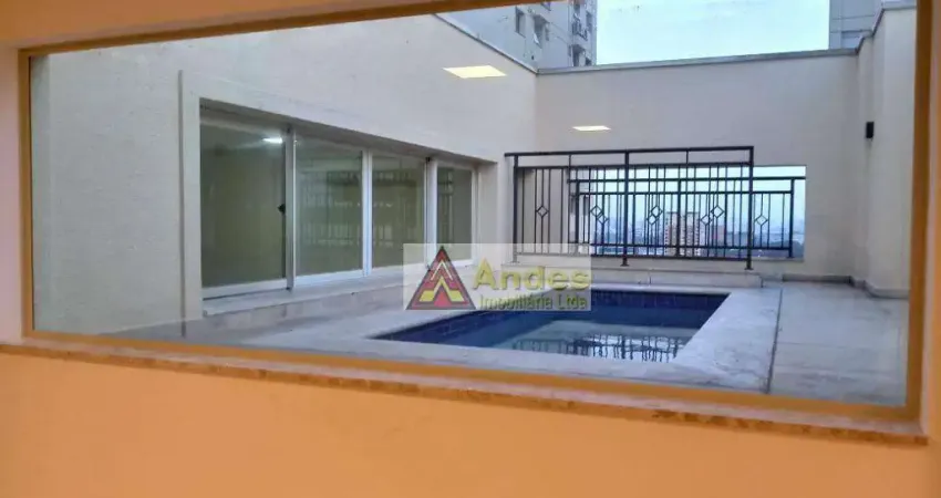 Cobertura nova 3 dormitórios à venda, 235 m² por r$ 2.700.000- santana - são paulo/sp