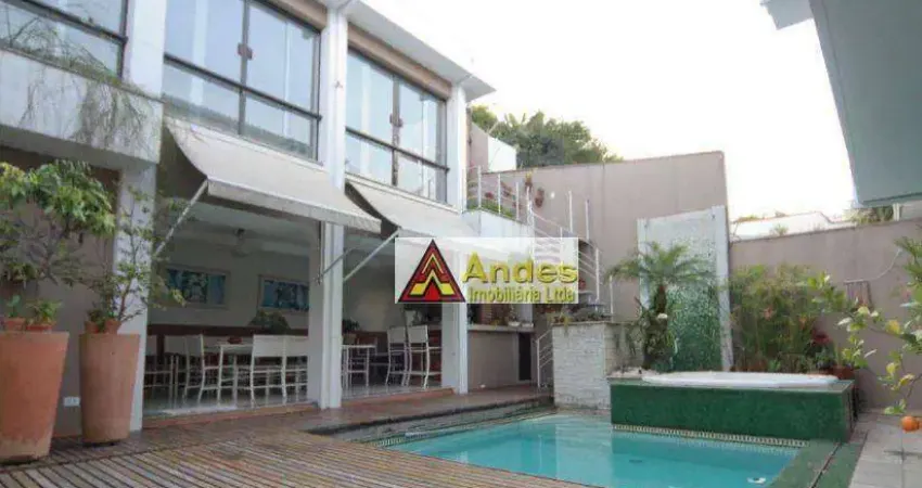 Vivenda em localização privilegiada piscina deck jacuzzi churrasqueira academia 5 suítes closets à venda, 429 m² r$ 4.000.000,00 jardim são bento