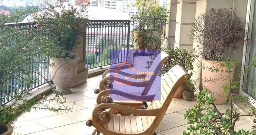 Vista espetacular ibirapuera alto padrão 4 dormitórios 3 suítes 6 vagas à venda, 384 m² por r$ 15.000.000 - paraíso - são paulo/sp