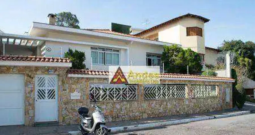 Casa térrea alto padrão 600m² terreno 4 dorms 3 suítes 8 vgs espaço gourmet amplo quintal à venda, 380 m² por r$ 3.000.000,00- jardim são bento /sp