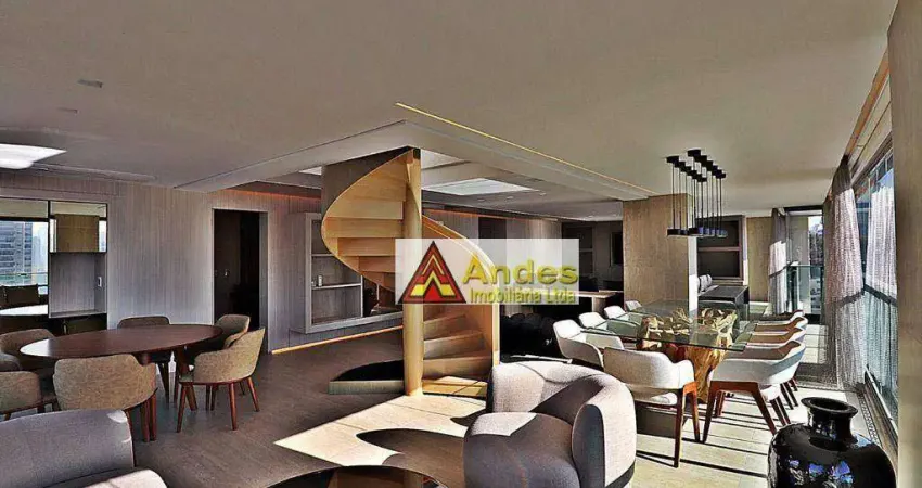 Cobertura nova mobiliada 4 suites 5 vagas  à venda, 325 m² por r$ 7.450.000,00 - santana - são paulo/sp