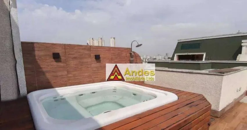 Magnifica cobertura espaço gourmet jacuzzi 3 dorms 2 suítes 3 vagas à venda, 210 m² por r$ 1.660.000 - parque mandaqui - são paulo/sp