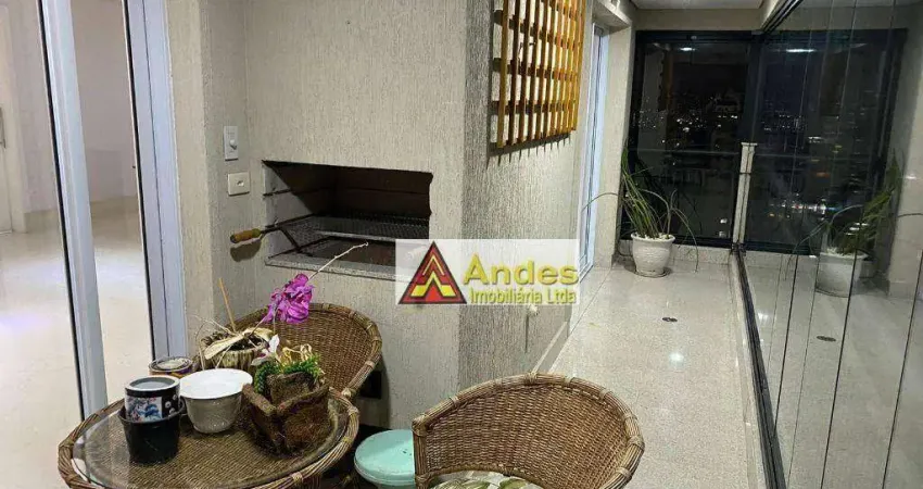 Alto padrão varanda gourmet 170 m² fino acabamento vista panorâmica 3 suítes 1 master 4 vagas prox. av braz leme à venda, por r$ 2.100.000,00- santana