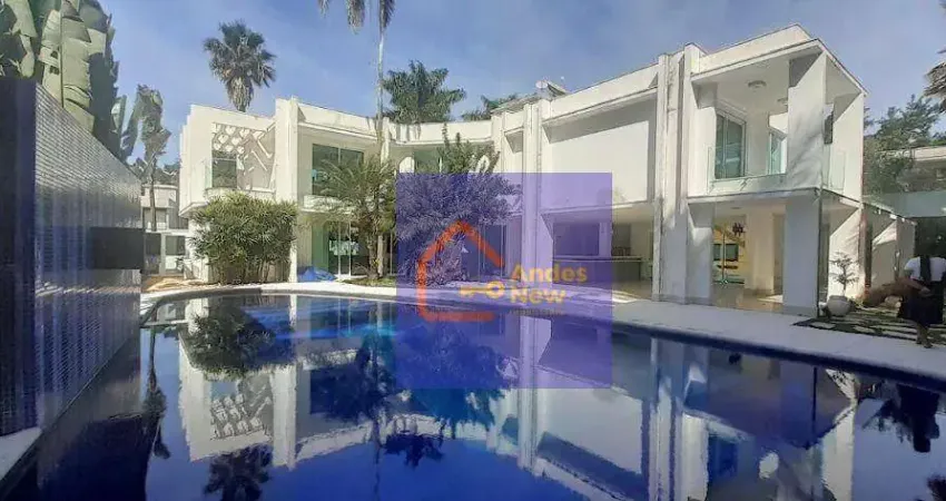 Mansão belíssima aceita permuta coml  6 suítes  à venda, 1191 m² por r$ 16.000.000,00 - riviera de são lourenço - bertioga/sp