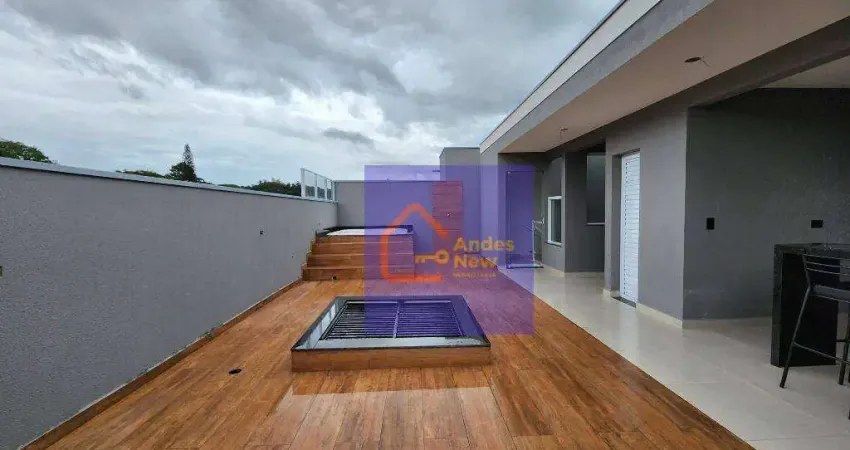 Fino acabamento para cobertura duplex nova 3 dormitórios 2 suítes 2 vagas à venda, 170 m² por r$ 1.350.000 - horto florestal - são paulo/sp