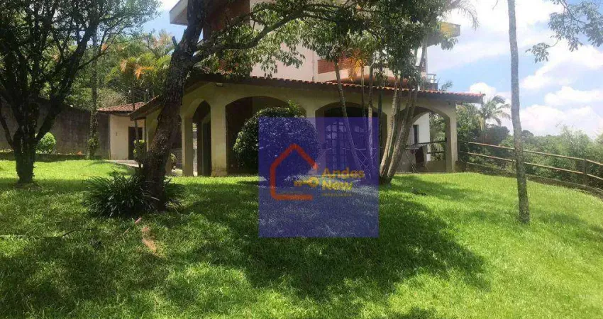 Belíssima casa 1.070 m² a.t 358 m² a.c vista privilegiada serra da cantareira 4 dorms 1 suite 7vgs à venda m² por r$ 1.490.000 - roseira - mairiporã