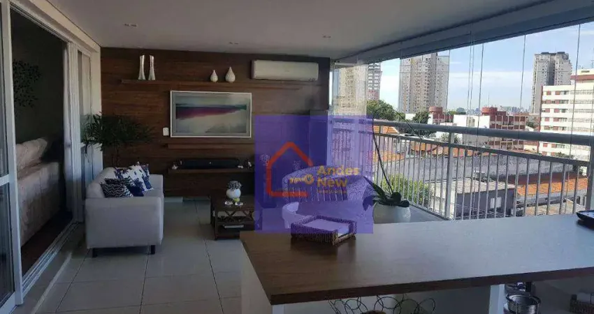 Varanda gourmet fino acabamento 3 amplas suítes 2 vagas lazer total à venda, 120 m² por r$ 1.750.000 - santa teresinha - são paulo/sp