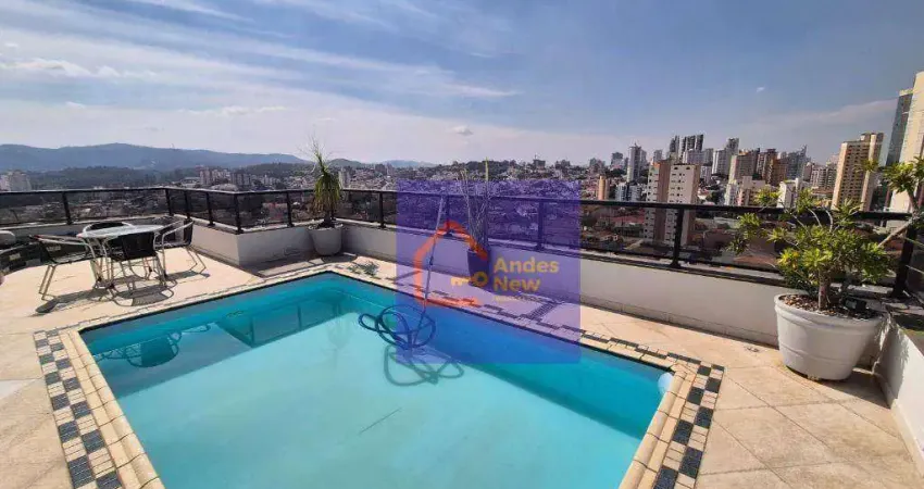 Cobertura duplex vista panorâmica pronta p/ morar 3 dorms 2 suítes 4 vagas à venda, 282 m² por r$ 1.599.000 - água fria - são paulo/sp
