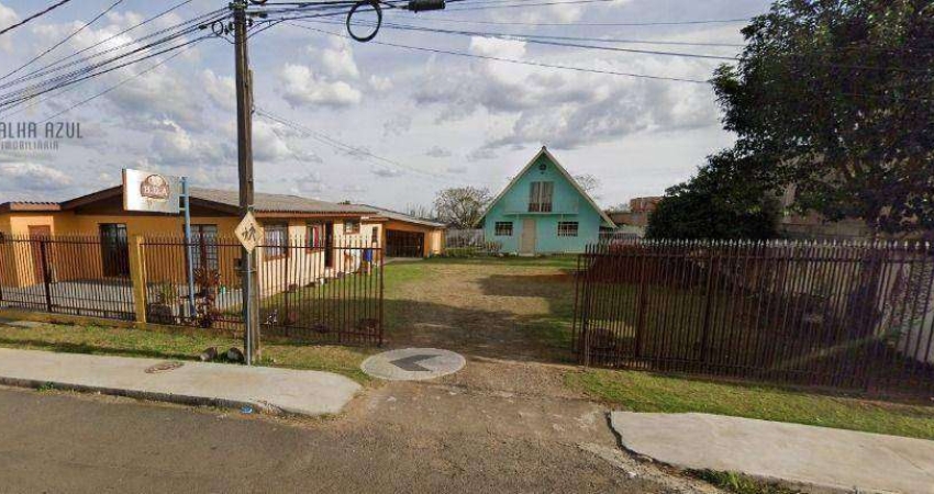 Casa com 3 dormitórios + chalé com 2 dormitorios terreno amplo de 1.180m à venda,  por R$ 850.000 - Morro Alto - Guarapuava/PR