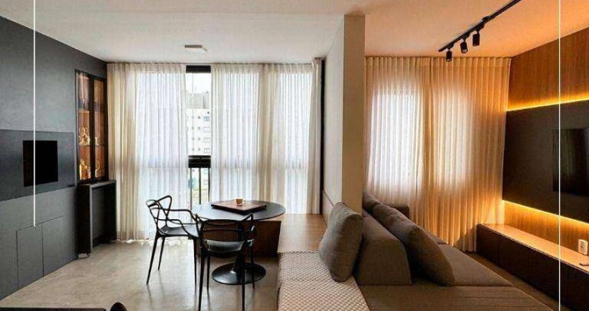 Apartamento mobiliado 2 dormitórios para alugar, 55 m² por R$ 2.800/mês - Cidade dos Lagos