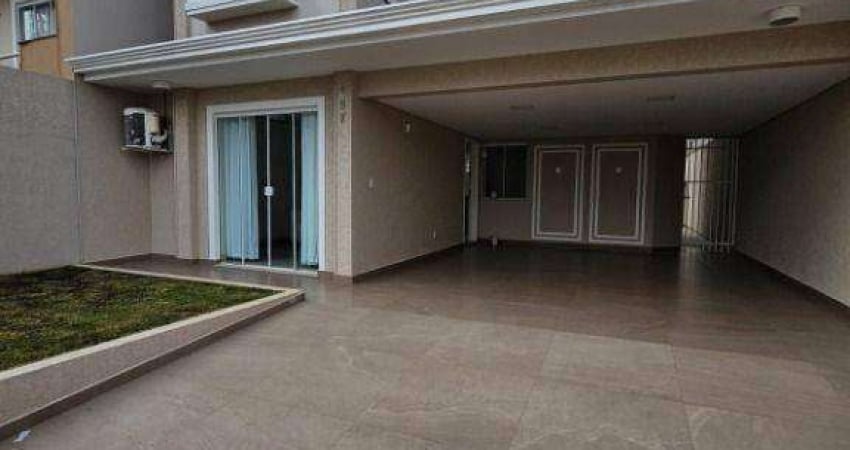 Sobrado com 3 dormitórios para alugar, 189 m² por R$ 6.085,07/mês - Centro - Guarapuava/PR