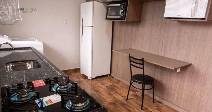 Kitnet para alugar, 28 m² por r$ 1.540,00/mês - vila carli - guarapuava/pr