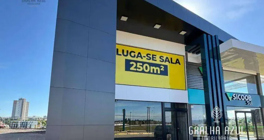 Sala comercial ao lado do banco sicoob/posto maranelo na cidade dos lagos (primavera)