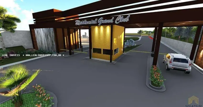 Terreno em condomínio para venda em álvares machado, residencial grand club