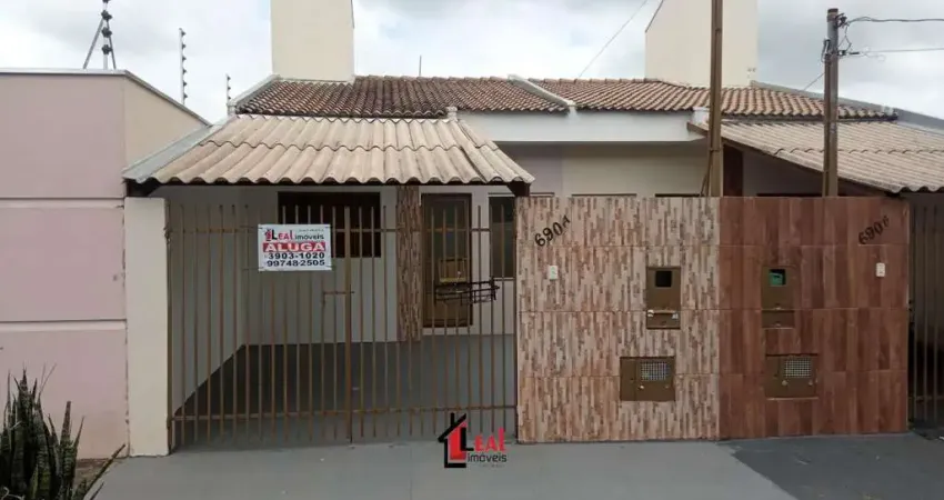 Casa para Locação em Presidente Prudente, NOVO PRUDENTINO, 2 dormitórios, 1 banheiro, 1 vaga