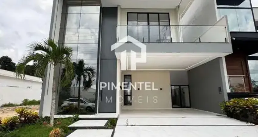 Casa duplex na região da ponta negra  04 suítes | 278 m² | living integrado em 2 ambientes | área gourmet com churrasqueira piscina com cascata | revestimento refinado em porcelanato | reformada e ilu