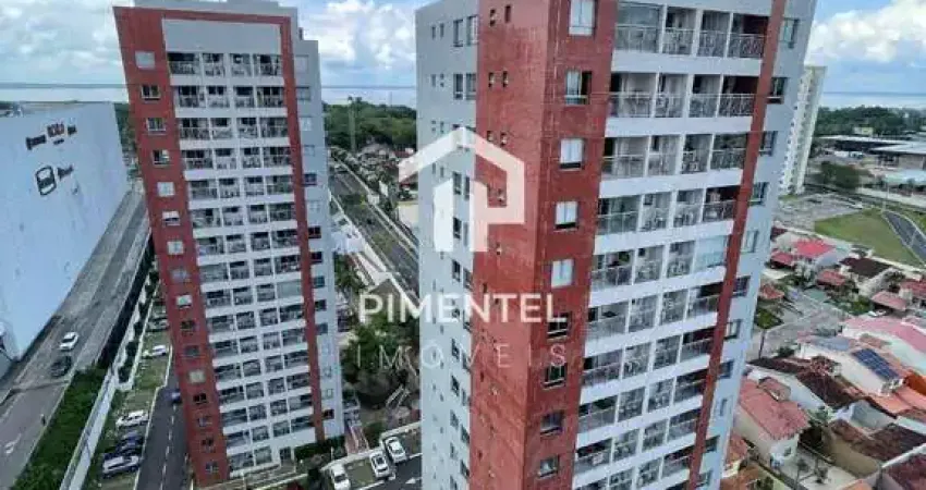 Apartamento no condomínio residencial river side - ponta negra com 02 quartos (sendo 01 suíte) | 66m² |  andar alto | vista p rio | modulados e ares