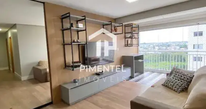 Condomínio paradise sunrise - dom pedro com 03 quartos (sendo 01 suíte) |101 m²| andar alto | mobiliado e splis | living ampliado com integração à varanda