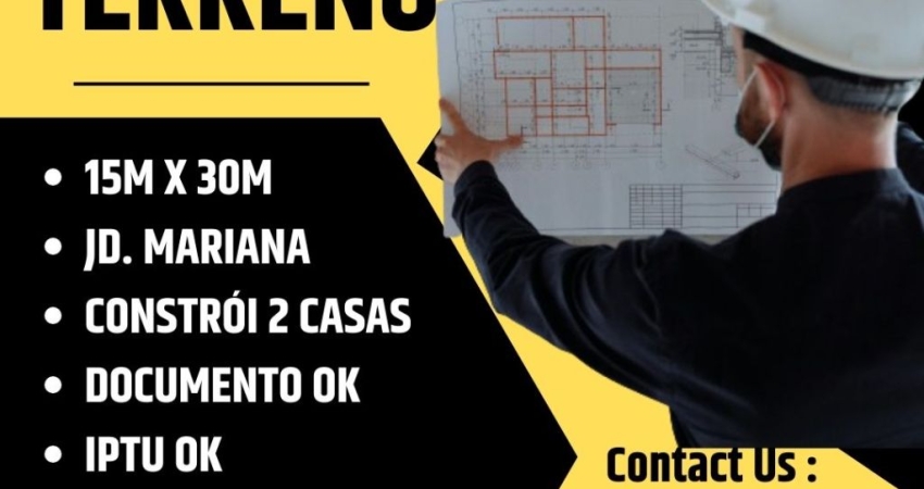 Vendo terreno 450m no Jardim Mariana em Cuiabá, oportunidade.