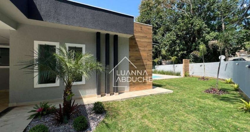 Casa à venda em Itaipuaçu, com 3 dormitórios, 163 m² por R$ 960.000 - Recanto de Itaipuaçu - Maricá/RJ