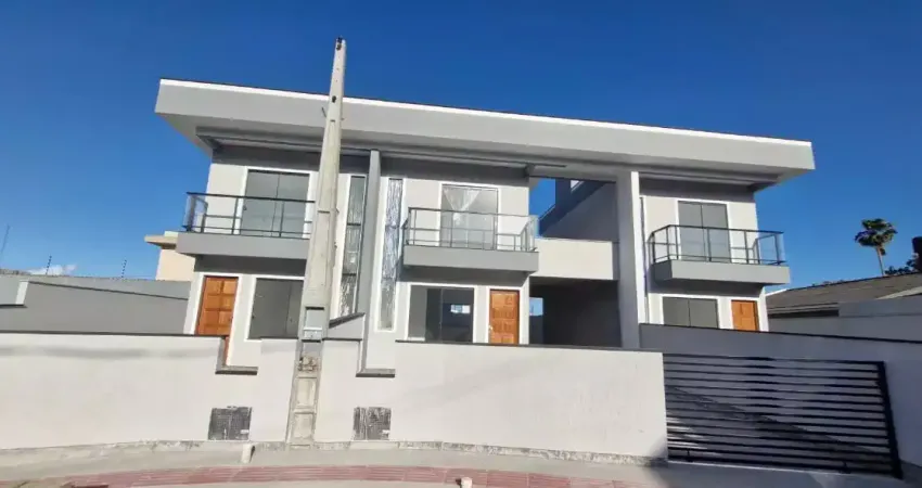Apenas 380 mil. sobrado novo. 02 quartos na palhoça, sc. financia!!!