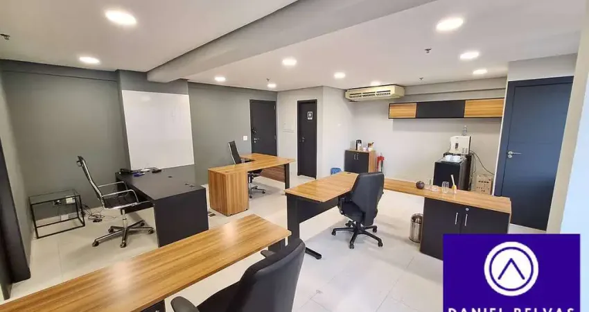 Sala comercial mobiliada , 64 m² ,para locação no personnal, alphaville