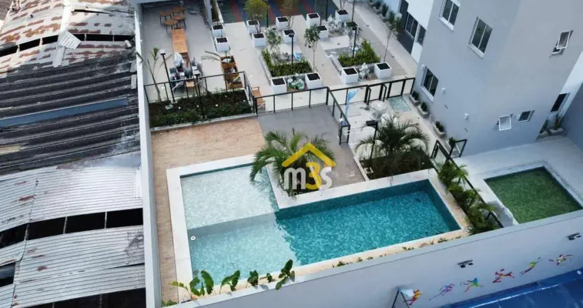 Apartamento novo, lançamento, 2 quartos, 1 vaga com 42m² a venda por 300.000,00