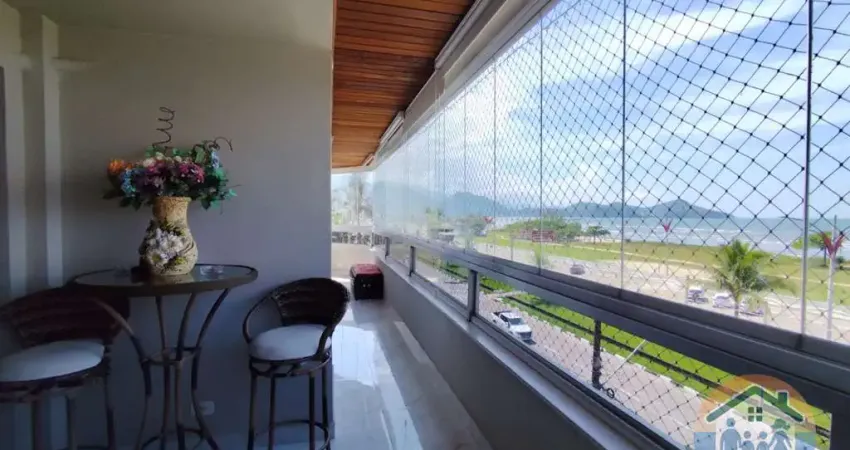 Excelente apartamento frente mar localizado no bairro indaiá em caraguatatuba!
