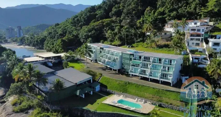 Incrível flat com vista para o mar localizado em condomínio exclusivo no bairro martim de sá em caraguatatuba!