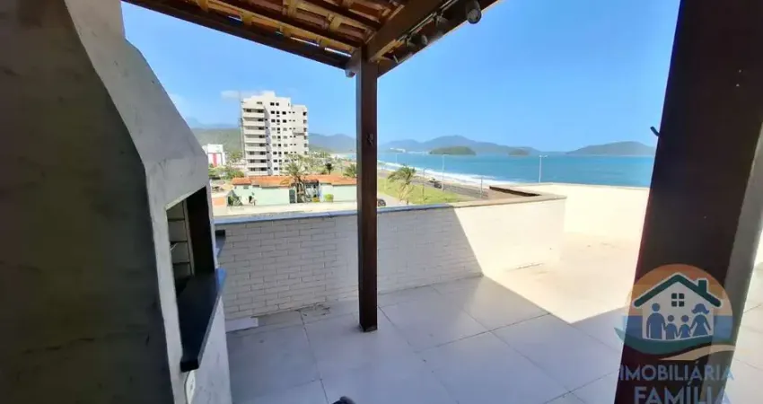 Incrível cobertura duplex reformada com vista para o mar na orla do bairro massaguaçu em caraguatatuba-sp!!