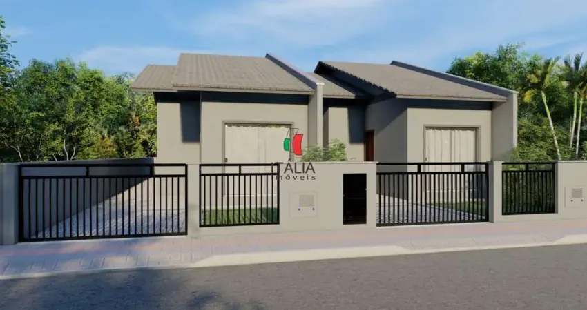 Linda casa com 2 dormitórios bairro lageado baixo em guabiruba.