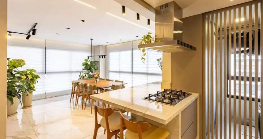 Apartamento mobiliado no spot marista • 121 m² • 2 vagas • pronto p/ morar