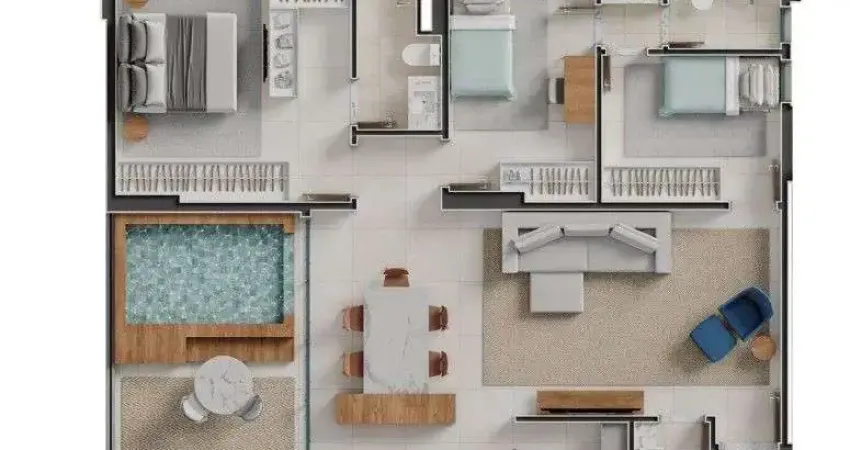 Apartamento à venda com 109 m² no cinque terre residenze , no bueno