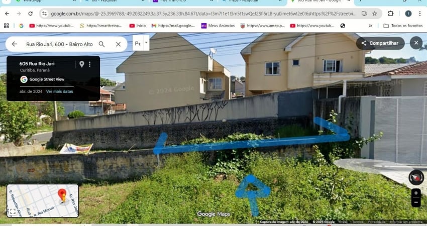 Excelente terreno (individualizado)  no bairro alto  em curitiba