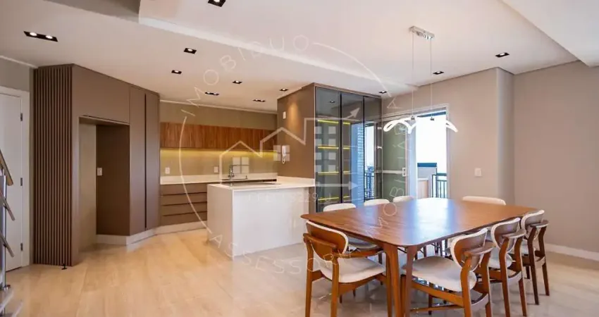 Cobertura duplex soleil curitibano 137m2 2vg 100% reformada