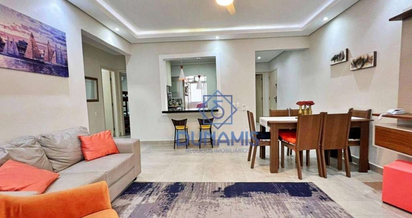 Apartamento com 3 dormitórios à venda, 80 m² por R$ 490.000,00 - Barra Funda - Guarujá/SP