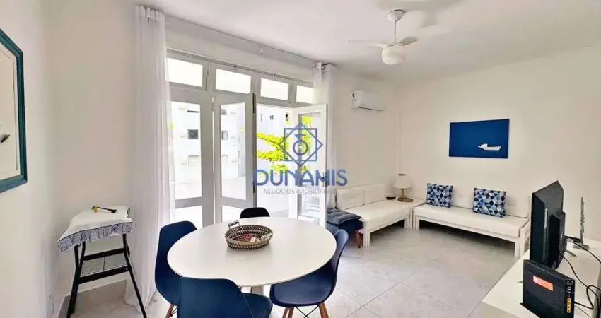 Apartamento para venda na praia das pitangueiras com sacada - uma quadra do mar