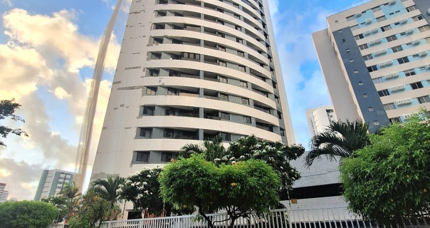 Aluguel Lindo Mobiliado, 52m² 2 Qts 1Sui Varanda, Nascente, Vista Mar 10mm da praia em Boa Viagem