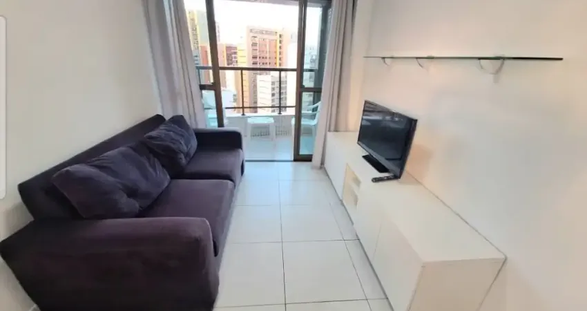 Aluguel LindoApt Mobiliado 58m 2Qts 1 Suíte, Varanda, Vista Mar, Localiz Fantástica há 50m da praia