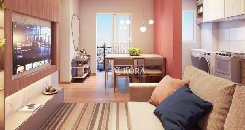 Apartamento no Residencial Granvi com 2 dormitórios à venda, 50 m² por R$ 289.000 - Pacaembu - Londrina/PR