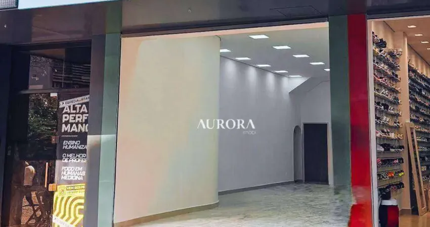 Loja com 90m2 para locação no calçadão, avenida paraná, londrina-pr