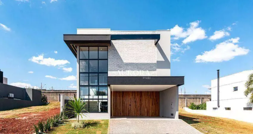 Sobrado de alto padrão condomínio tangará (estuda permuta) com 3 suítes à venda, 198 m² por r$ 1.750.000 - parque taua - londrina/pr