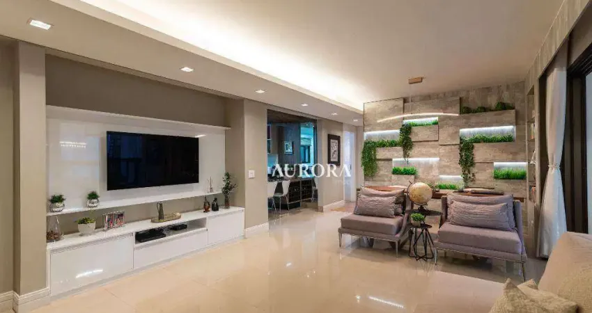 Apartamento com 3 dormitórios à venda, 136 m² por r$ 1.450.000,00 - gleba fazenda palhano - londrina/pr