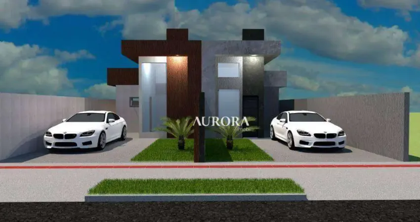 Casa geminada em construção no jardim columbia,  com 70m² de área útil e 180² de terreno. com 2 quartos, sendo 1 suite sala. r$350.000