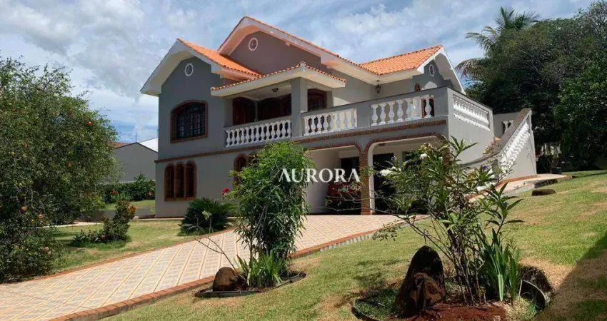 Casa com 5 dormitórios à venda, 351 m² por r$ 1.590.000,00 - jardim império do sol - londrina/pr