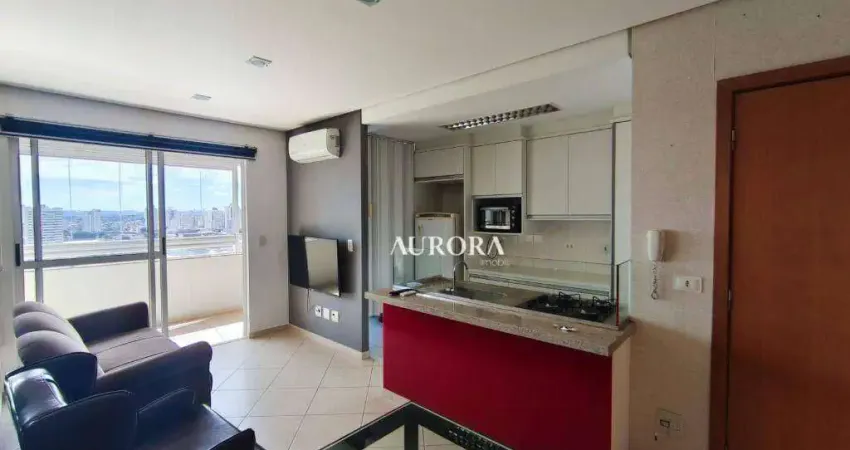 Apartamento com 1 dormitório para alugar, 54 m² por r$ 3.100/mês - centro - londrina/pr