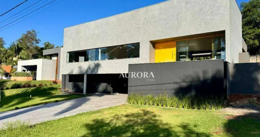 Sobrado com 4 dormitórios, 500 m² - venda por r$ 2.950.000 ou aluguel por r$ 14.500/mês - terras de canaã - londrina/pr