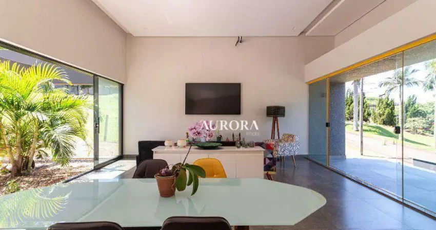 Sobrado com 4 dormitórios, 500 m² - venda por r$ 2.950.000,00 ou aluguel por r$ 15.500,00/mês - terras de canaã - londrina/pr